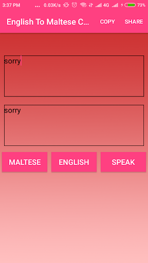 English To Maltese Converter Screen 3