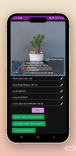 Android application Custom GPS Map Camera screenshort