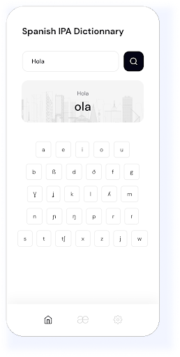 Android application Spanish IPA Dictionary screenshort