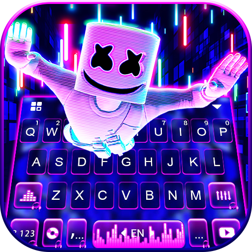 Flying Neon Maskman Keyboard B logo
