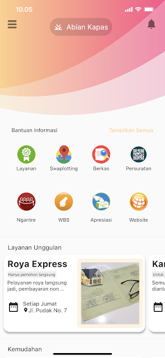 Android application Abian Kapas screenshort