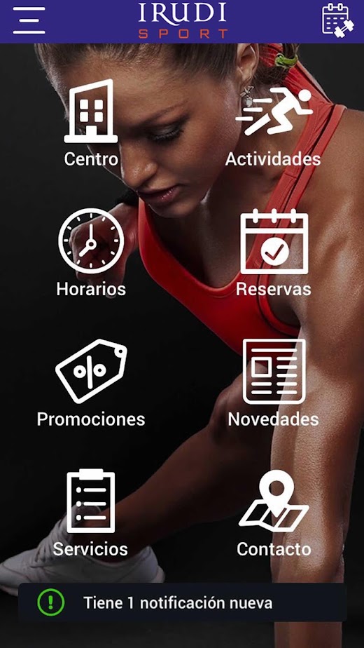Android application Irudi Sport screenshot