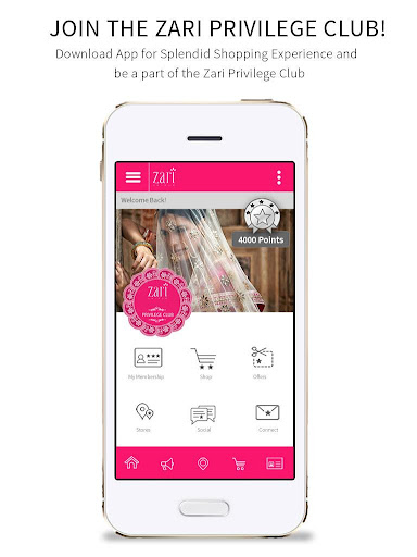 Android application Zari Privilege Club screenshort