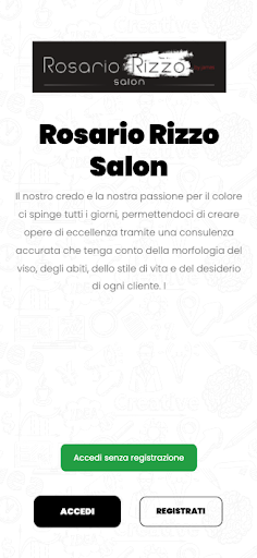 Android application Rosario Rizzo Salon screenshort