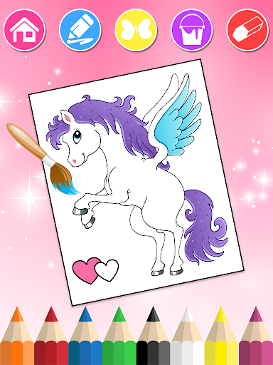 Screenshot of Unicorn Coloring Book for Kids