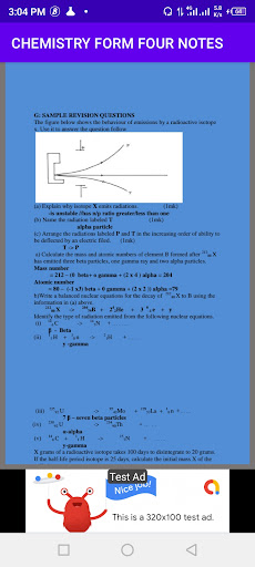 Chemistry notes form four