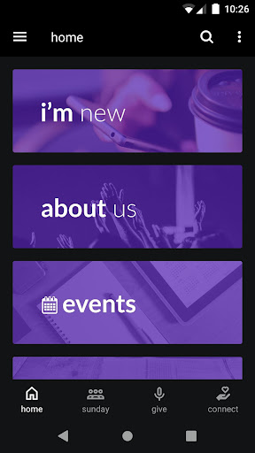 Android application Mountaintop Church App screenshort
