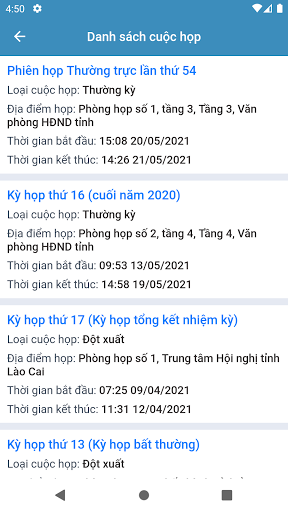 V-eMeeting Screen 3