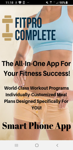 Android application FitPro Complete screenshort