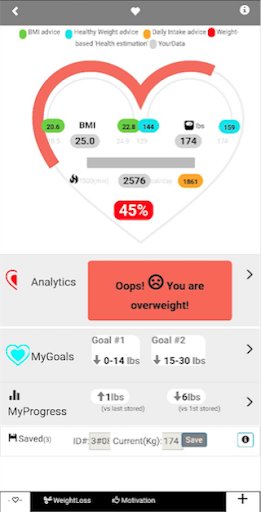 One Click to Health Screen 2