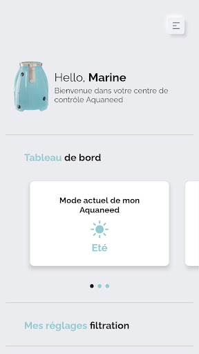 Android application Aquaneed Control screenshort