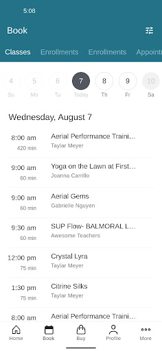 Crystal Yoga Studio Screen 2