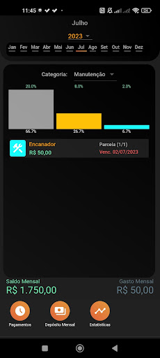 Orçamento: Gestor de Gastos Screen 3