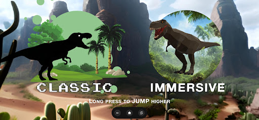 Android application Jumping Dinosaur VR screenshort