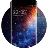 Galaxy live Wallpaper&Purple Style Theme for Oppo icon