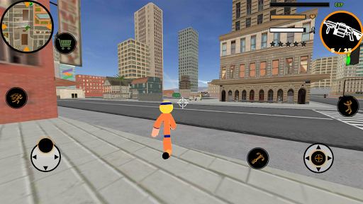 Code Triche Naru Stickman Rope Hero Ninja Gangstar Crime Fight  APK MOD (Astuce) 4