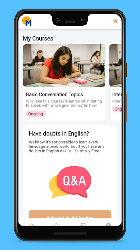Android application Mentortle: AI Spoken English screenshort
