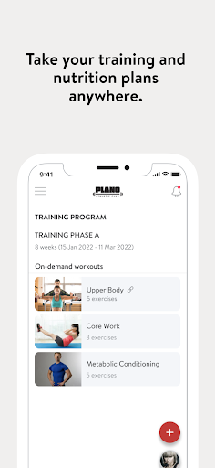 Screenshot of Plano Athletic Club Online