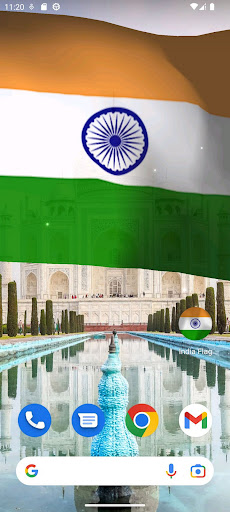 Android application India Flag Live Wallpaper screenshort