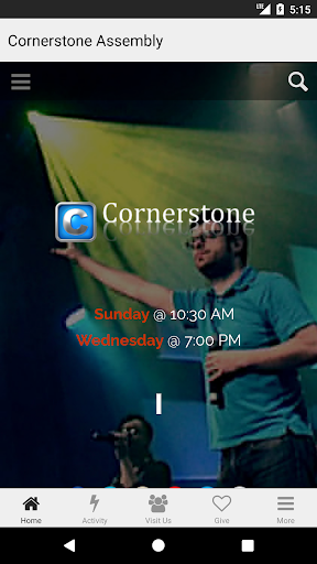 Cornerstone Assembly Screen 2