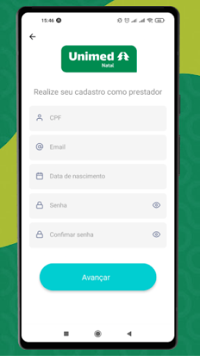 Unimed Natal - Prestador Screen 2