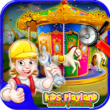 Kids Playland clean up and repairing icon