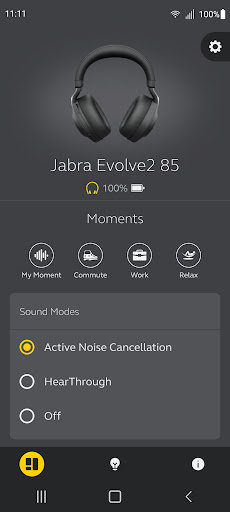 Screenshot of Jabra Sound+
