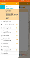 screenshot of BNIDirect Mobile