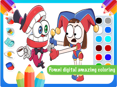 Pomni Digital Circus coloring
