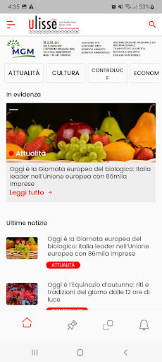 Android application Ulisse Online screenshort