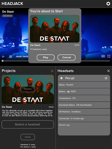 Headjack Operator Screen 2