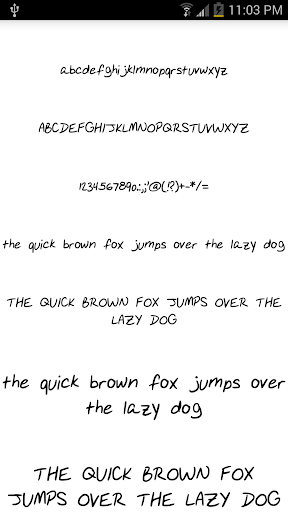 Android application Fonts Message Maker screenshort