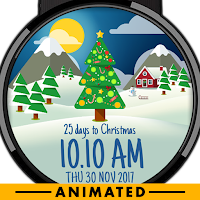 Christmas watch face countdown