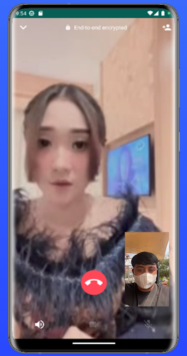 Android application Video Call Difarina Indra screenshort