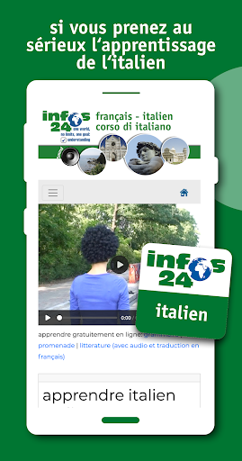 Android application cours d'italien screenshort