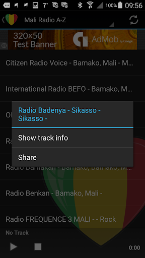Mali Radio Music & News Screen 3