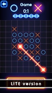Tic Tac Toe glow - Puzzle Game Screenshot