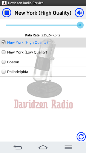 Android application Davidzon Radio screenshort