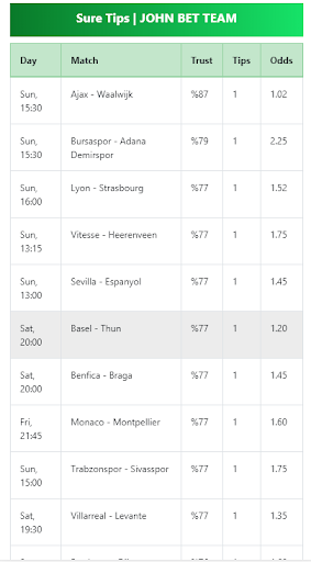 Betting Analyzer Screen 2