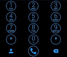 Theme for ExDialer Circle Blueのおすすめ画像5
