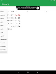 Captura 23 Calendario - Meses y semanas d android
