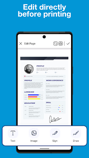 Screenshot of Smart HPrinter Service :ePrint