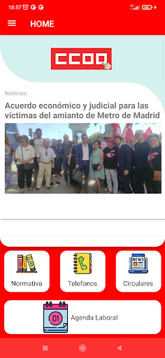 Android application CCOO MetroMadrid screenshort