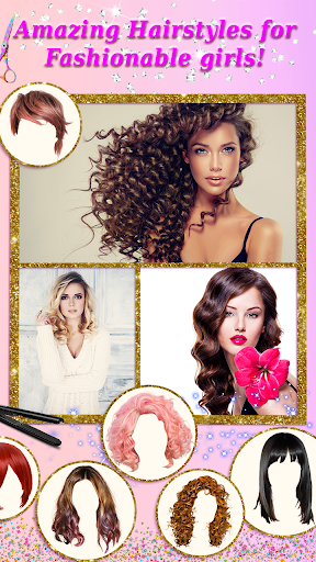 Android application Beauty Cam Hair and Makeup screenshort