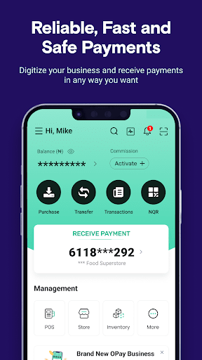 Android application OPay Business screenshort