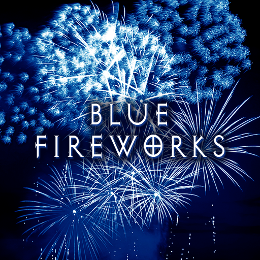Blue Fireworks Theme logo