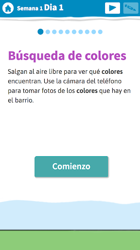 Android application PEEP Ciencias: Colores screenshort