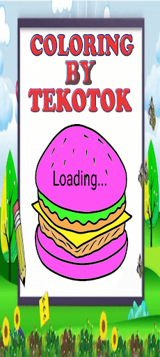 Android application Burger Coloring screenshort