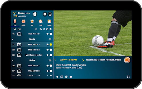 TiviApp Live IPTV Player android2mod screenshots 10