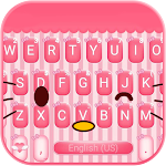 Pinkcutekitty Keyboard Theme Apk
